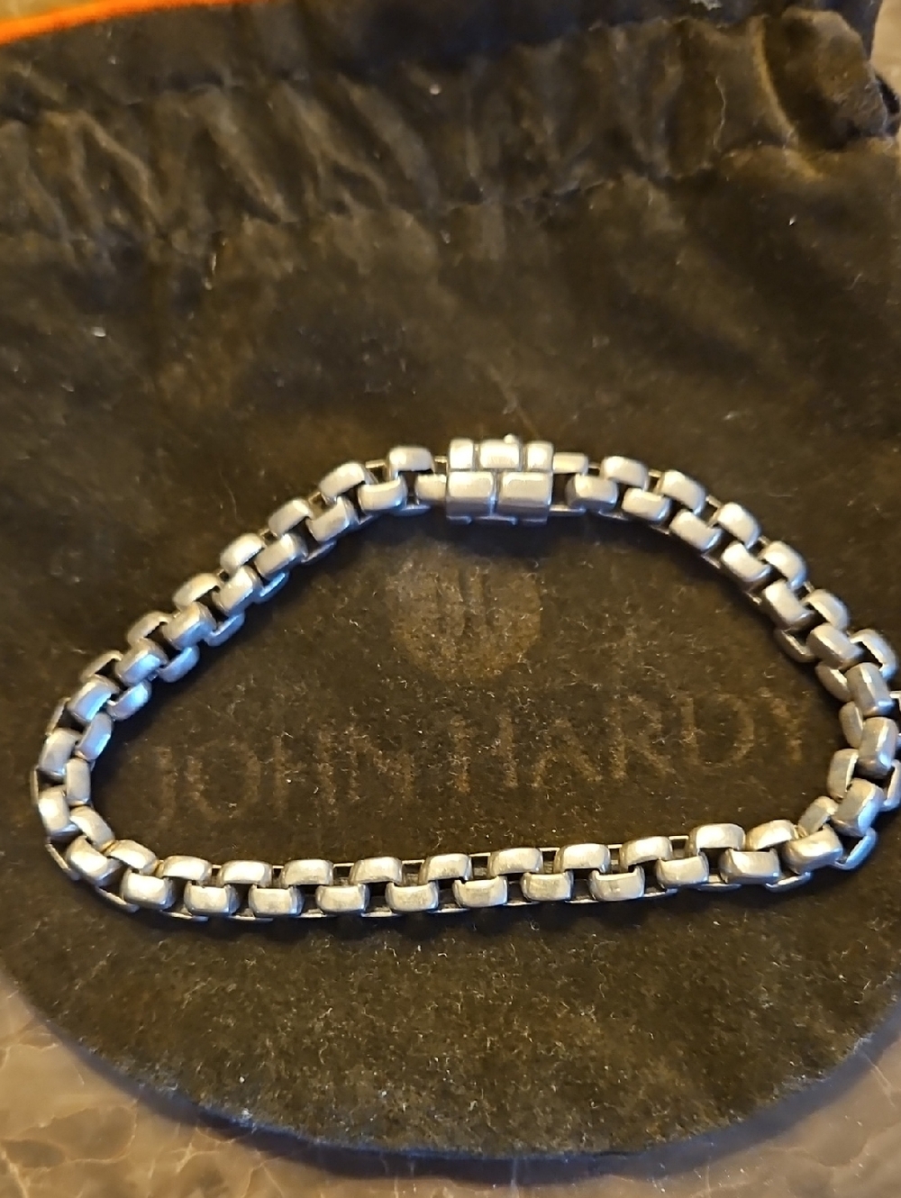 John Hardy .925 Silver Box-Link Bracelet